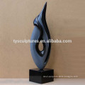 Beautiful polished europe small home decorative stone abstract black granite sculpture